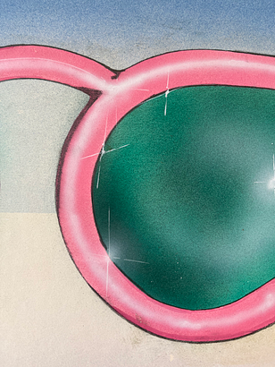 Vintage Pop Art Sunglasses Print – Framed
